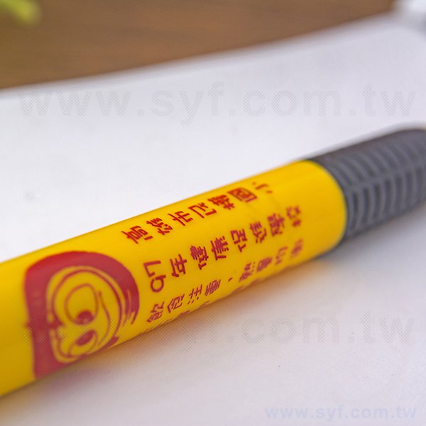 廣告環保筆-矽膠防滑筆管禮品-單色原子筆-採購批發贈品筆製作